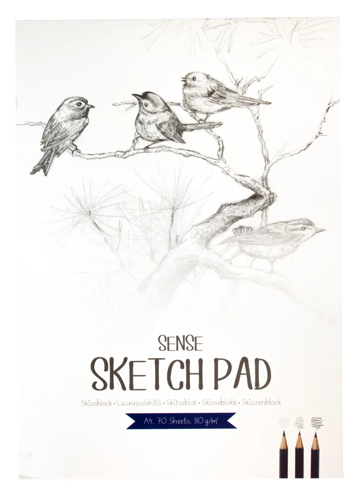 SENSE ARTIST SKITSEBLOK A4 80 G / 70 BL. 