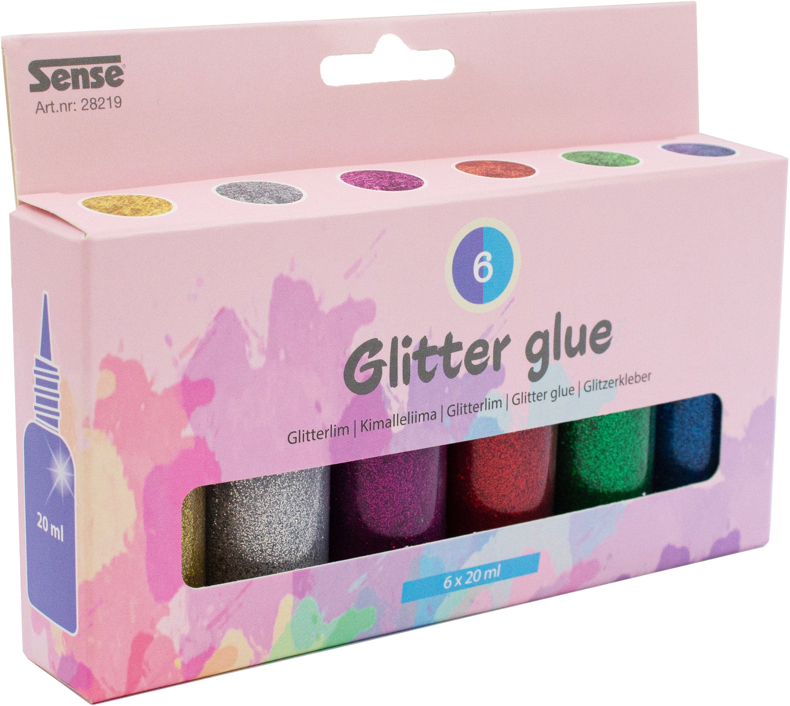 GLITTERLIM I FL. 6 STK.