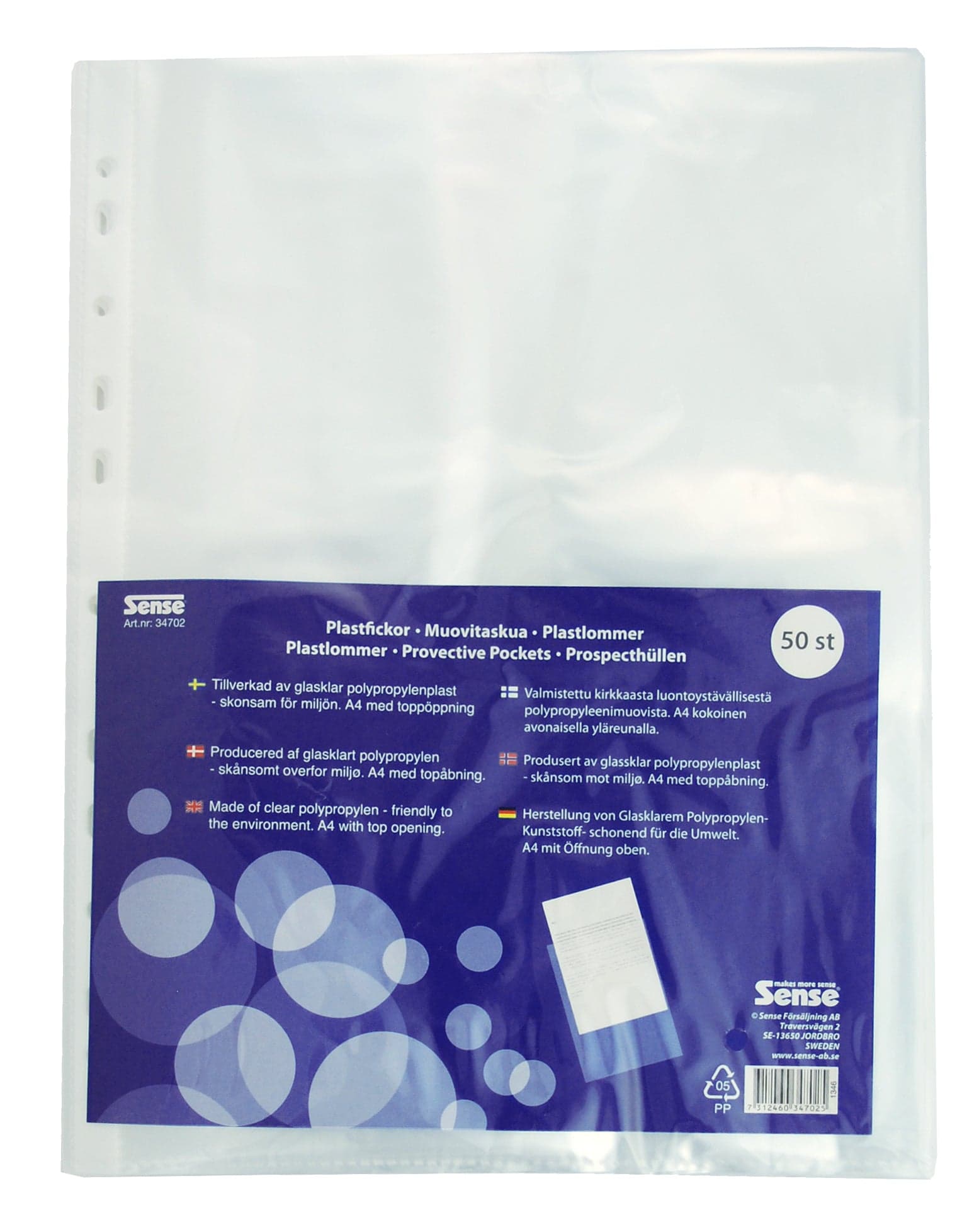 PLASTLOMMER A4 50 STK.