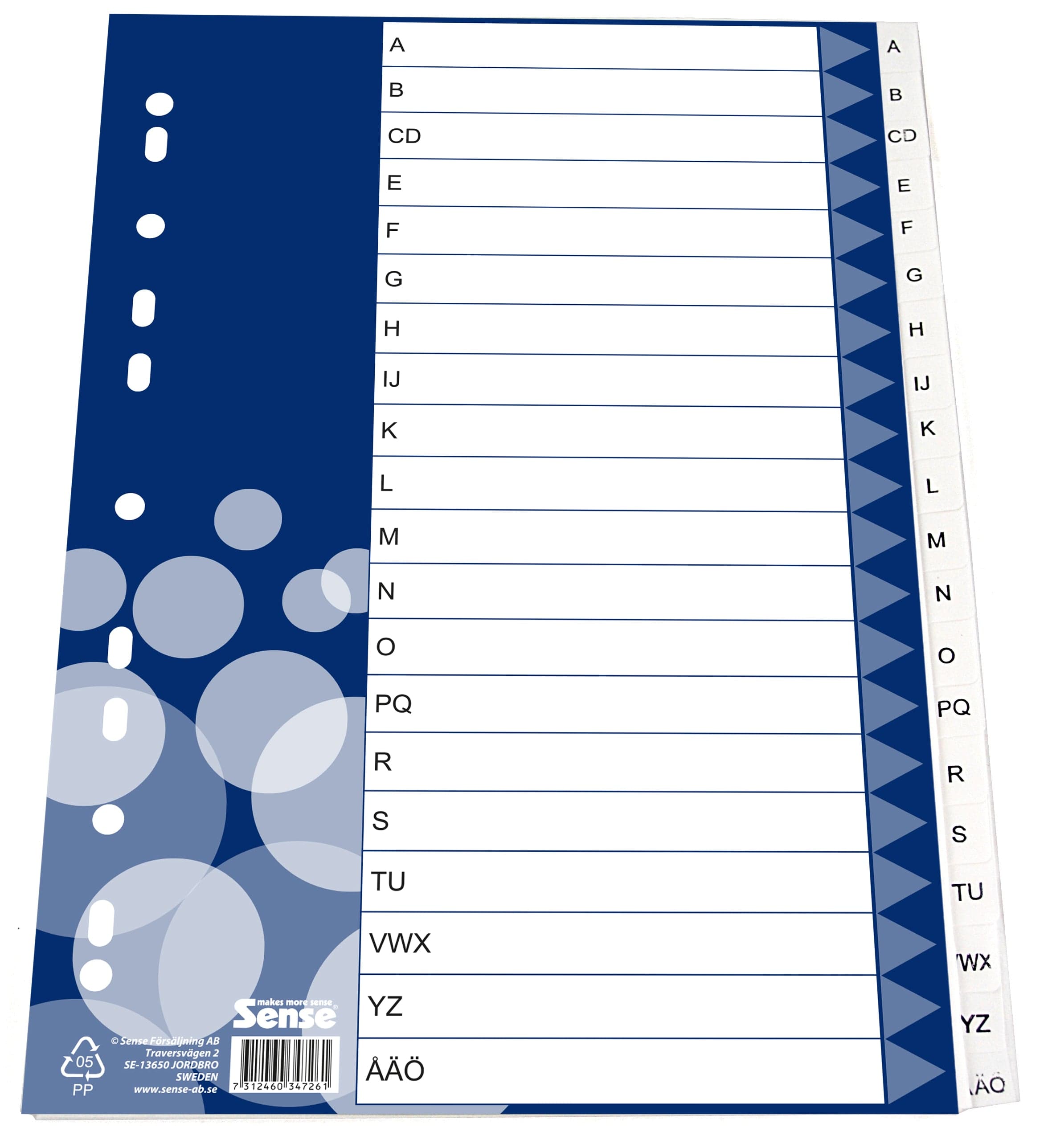 PLASTREGISTER A4 A - Å