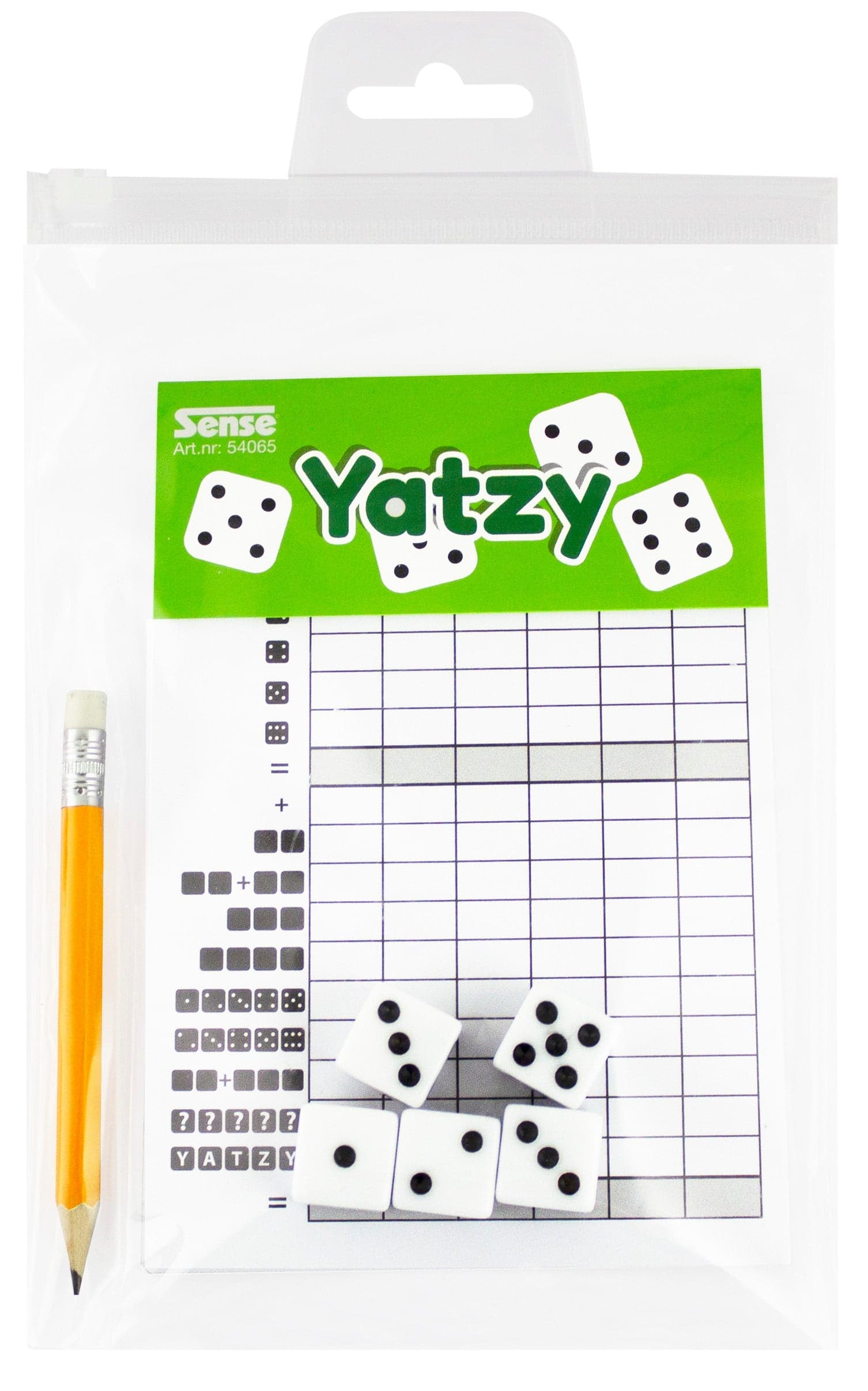 YATZY REJSESÆT MED 5 TERNINGER