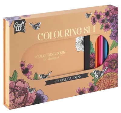 COLOURING SET 10 PENCILS 1 COLOURINGBOOK 48 SHEETS