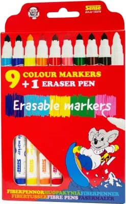 ERASABLE MARKERS 9+1