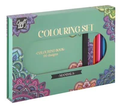 COLOURING SET 10 PENCILS 1 COLOURINGBOOK 48 SHEETS