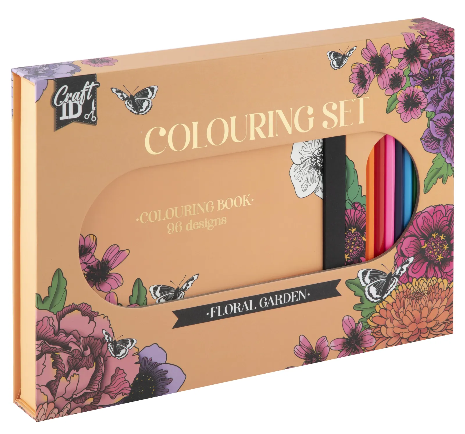COLOURING SET 10 PENCILS 1 COLOURINGBOOK 48 SHEETS