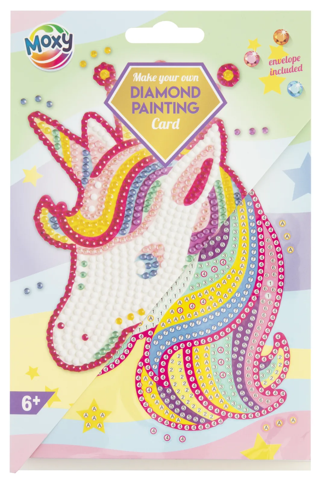 DIAMOND PAINTING KORT & BREVPAPIR 3 ASS.