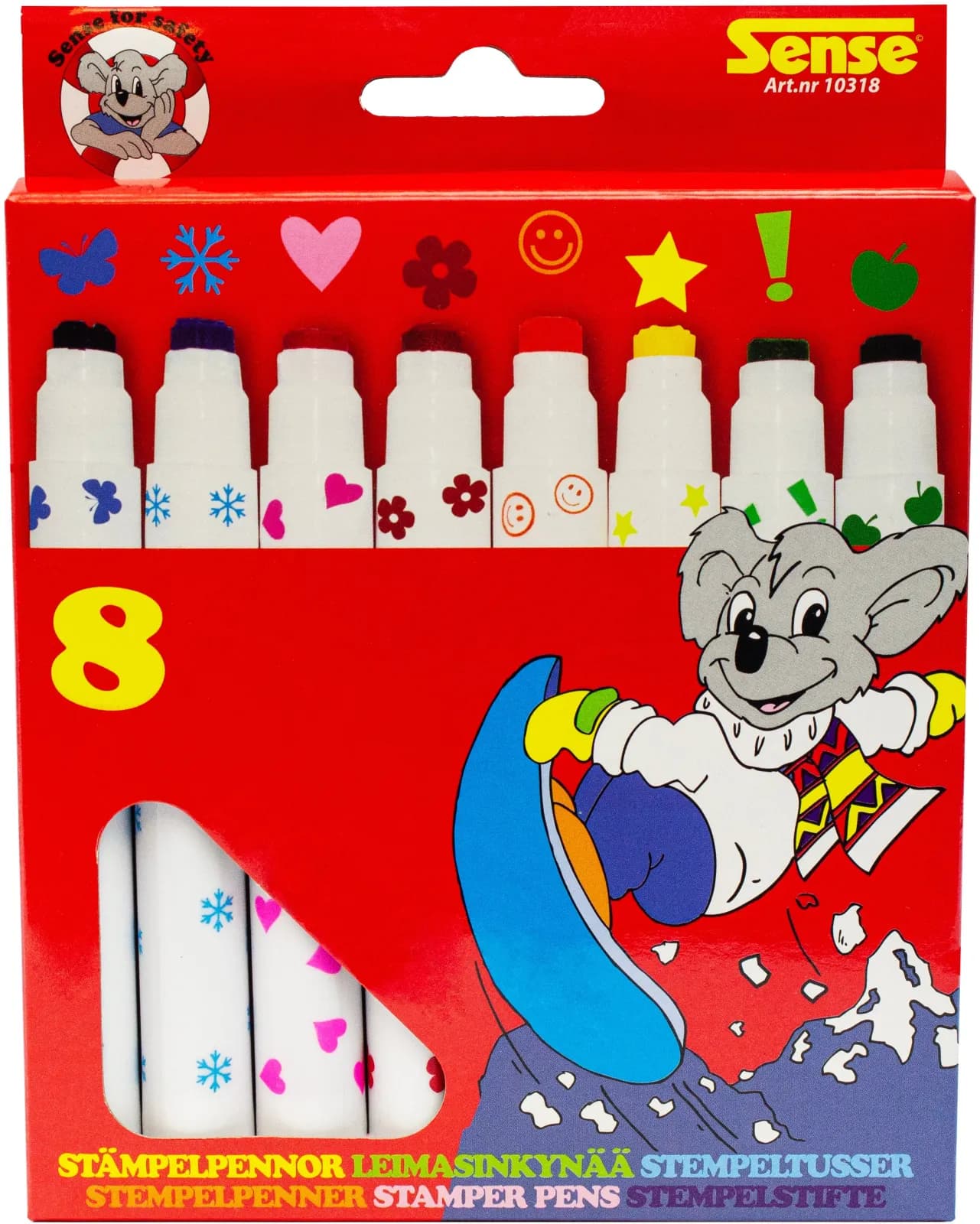 STEMPELTUSSER 8 STK.
