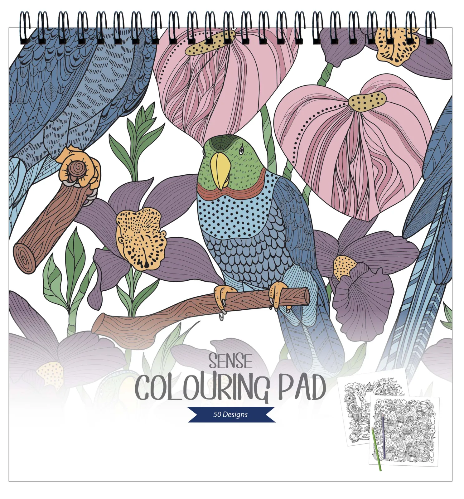 SENSE ARTIST COLORINGPAD / MINDFULLNES SPIRAL 50 BLADE