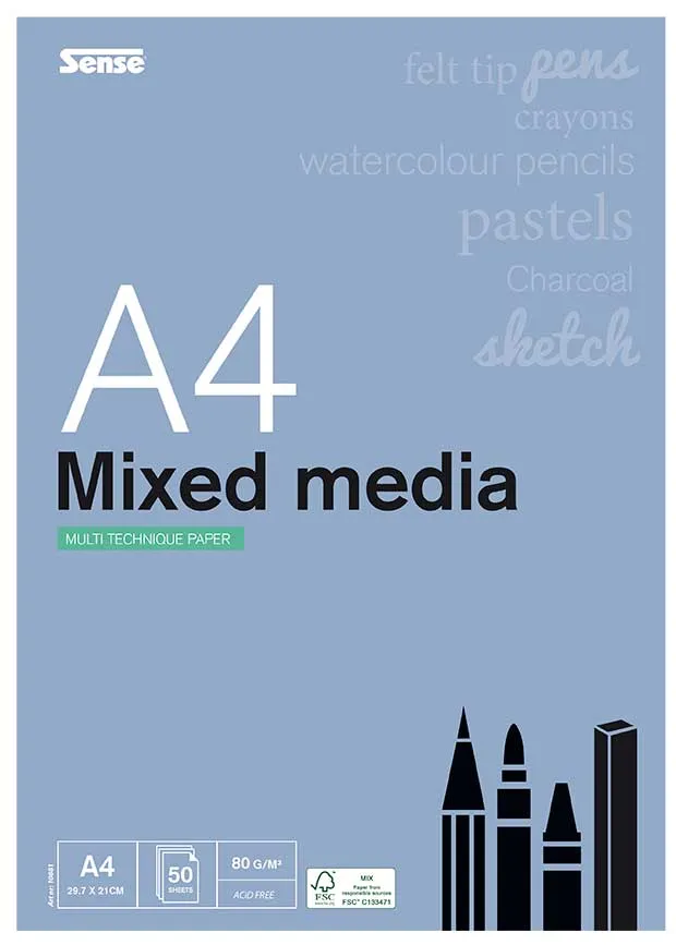 ARTIST MULTI TEKNIK PAPIR A4 80 G / 50 BL.
