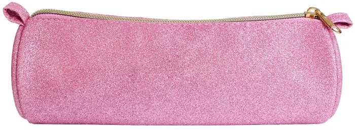 PENALHUS GLITTER LYSERØD 21 CM