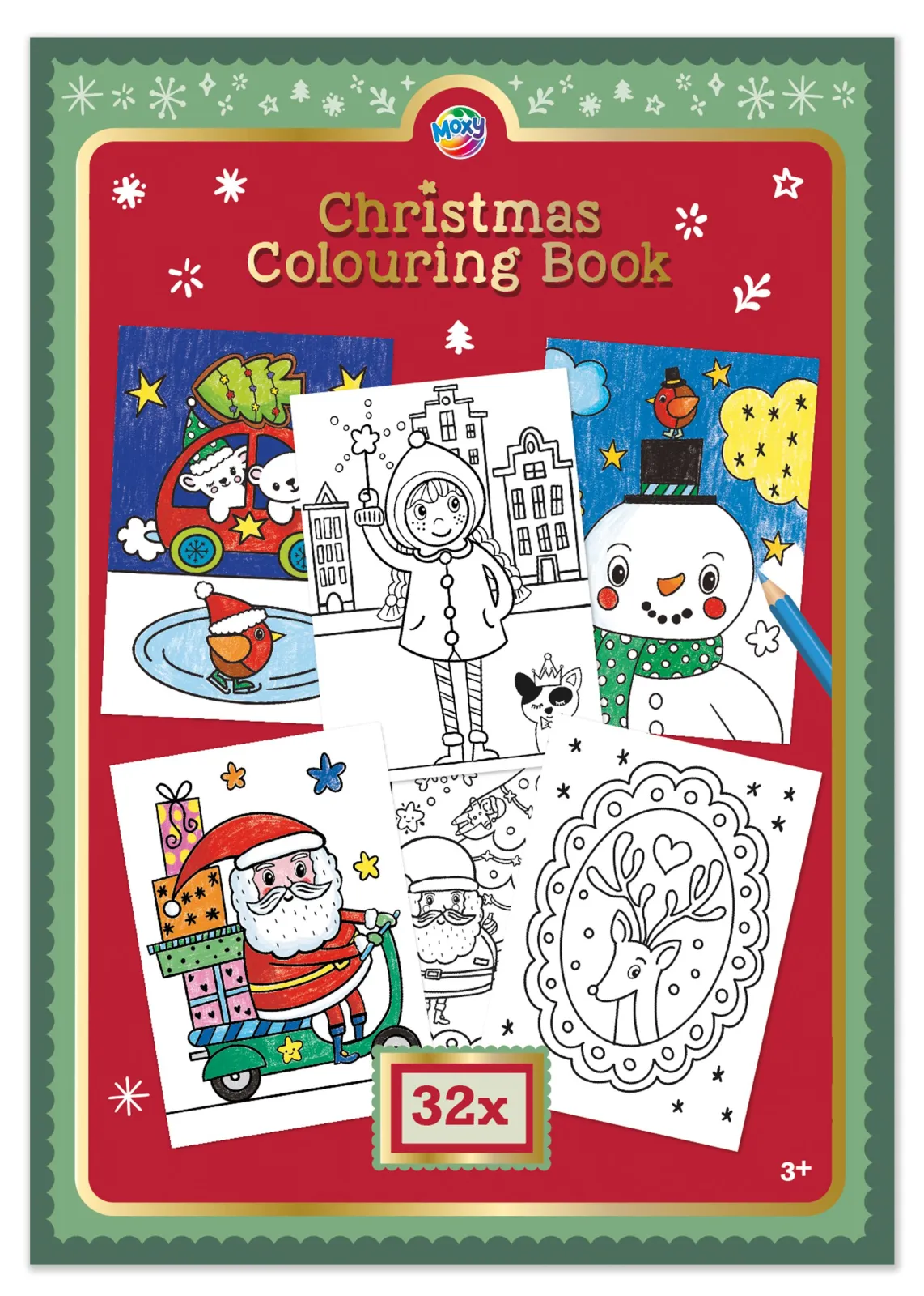 XMAS COLOURING BOOK A4, 32 SIDER