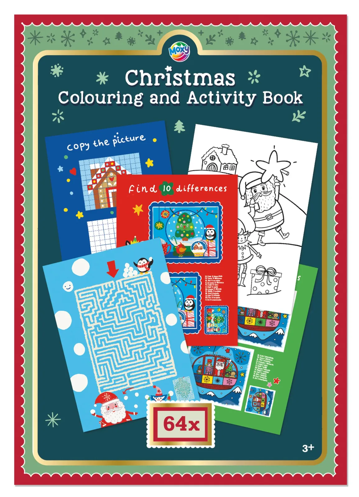 XMAS COLOURING & ACTIVITY BOOK A4, 64 SIDER