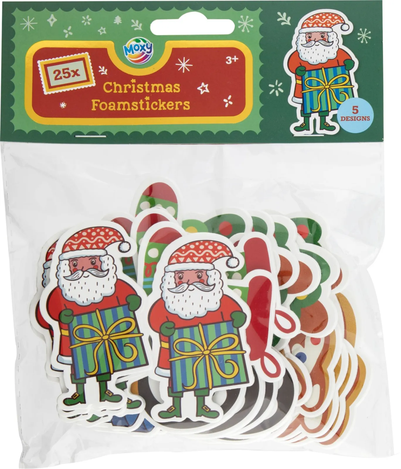 XMAS FOAM STICKERS 25 STK